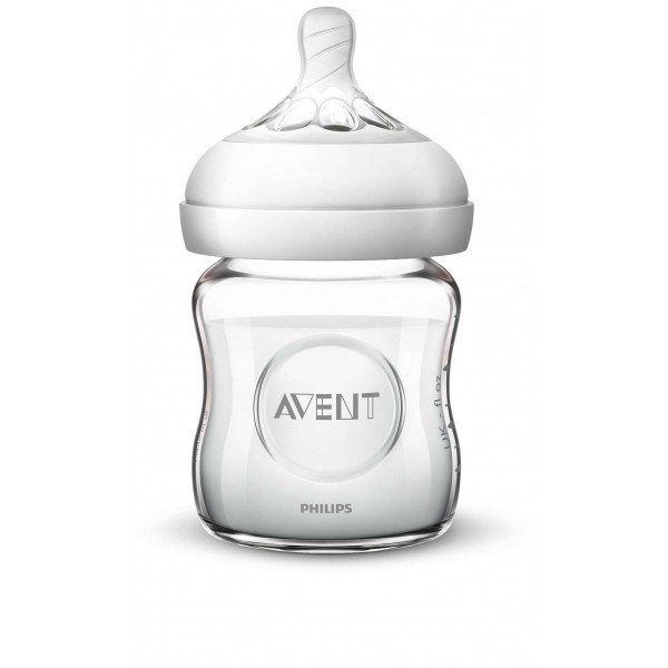 Philips Avent Шише за хранене Natural 120ml, 0+ м., 1 капка - стъко Philips Avent Шише за хранене Natural 120ml, 0+ м., 1 капка - стъко