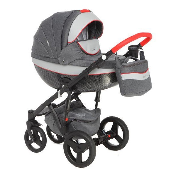ADAMEX Бебешка количка MONTE Carbon Deluxe 2 в 1 